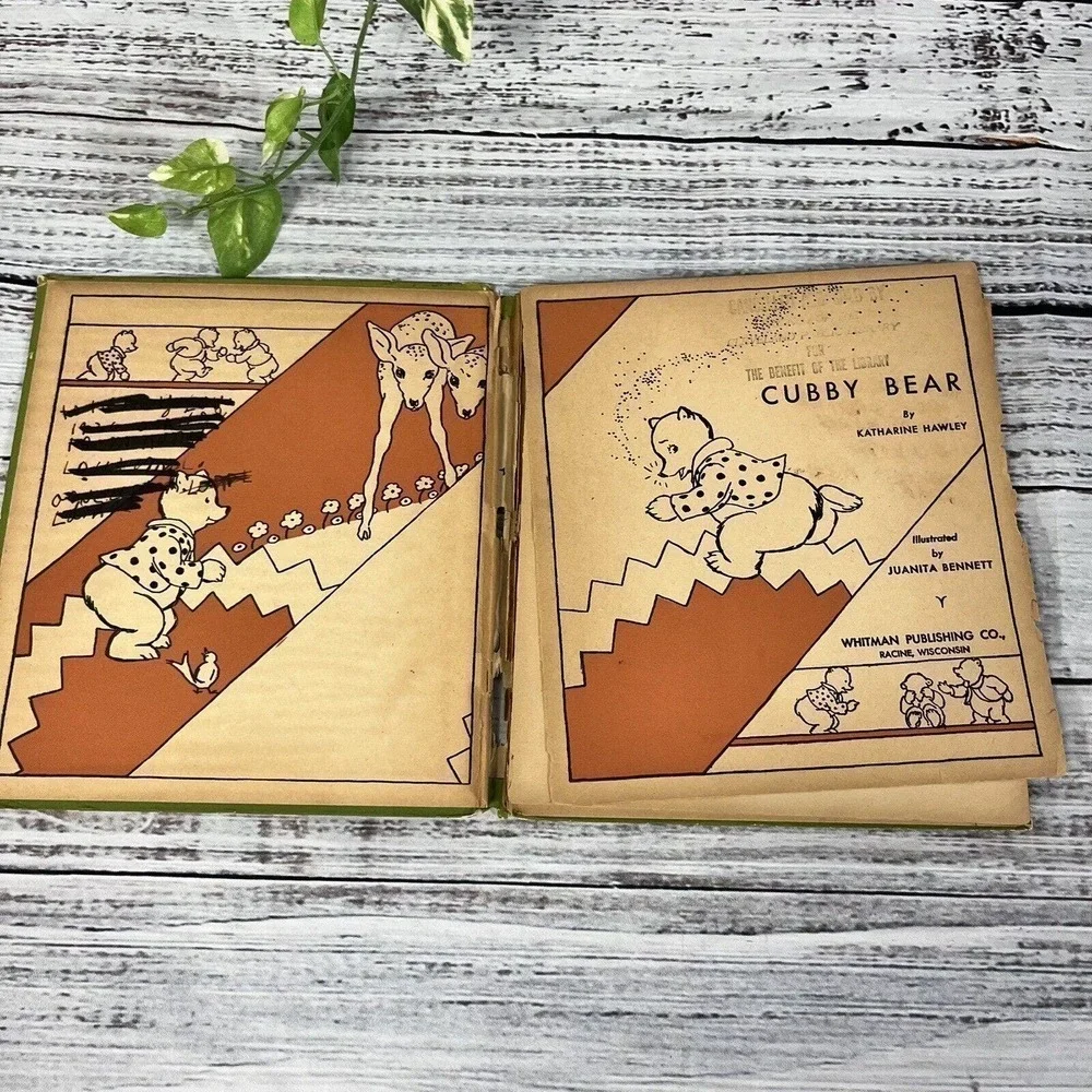 Vintage Cubby Bear Children's Book A Stand Out Whitman Publishing